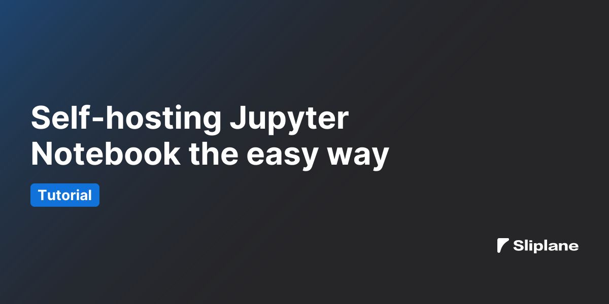 Jupyter Notebook einfach selbst hosten